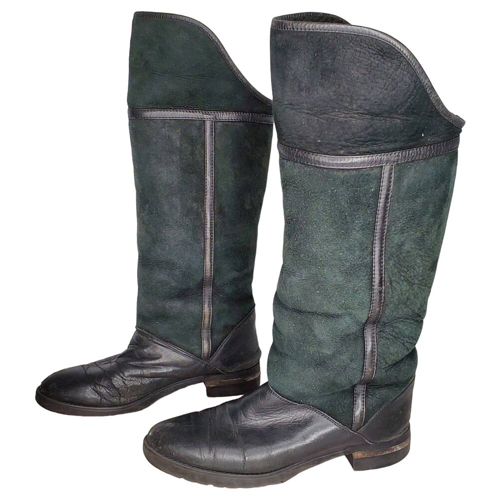 La Canadienne Cats Paw Shearling Knee High Boots 9